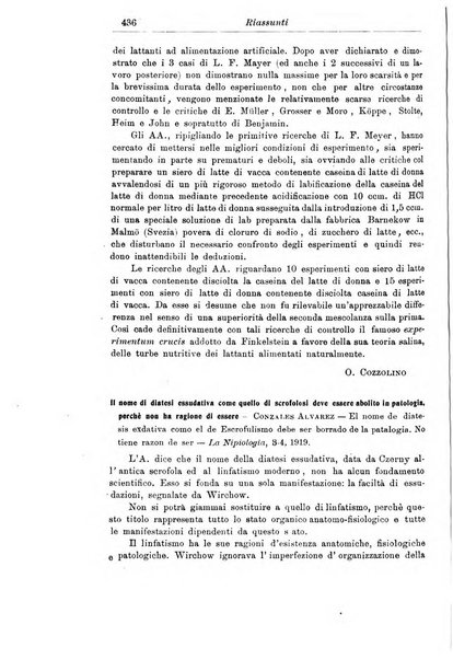 La pediatria periodico mensile indirizzato al progresso degli studi sulle malattie dei bambini