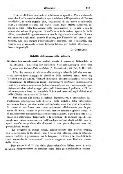 La pediatria periodico mensile indirizzato al progresso degli studi sulle malattie dei bambini