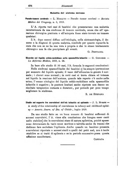 La pediatria periodico mensile indirizzato al progresso degli studi sulle malattie dei bambini