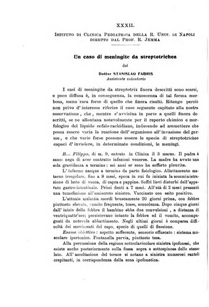 La pediatria periodico mensile indirizzato al progresso degli studi sulle malattie dei bambini