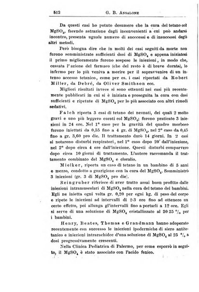 La pediatria periodico mensile indirizzato al progresso degli studi sulle malattie dei bambini