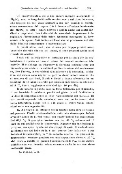 La pediatria periodico mensile indirizzato al progresso degli studi sulle malattie dei bambini