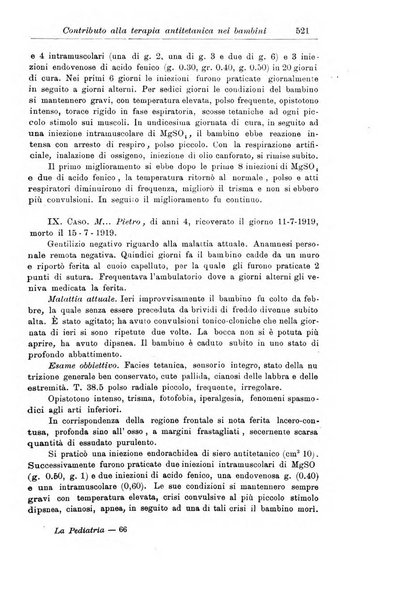 La pediatria periodico mensile indirizzato al progresso degli studi sulle malattie dei bambini