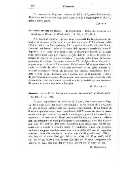 La pediatria periodico mensile indirizzato al progresso degli studi sulle malattie dei bambini