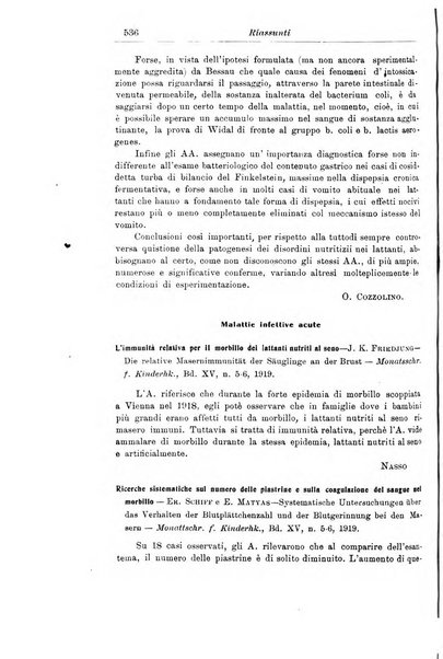 La pediatria periodico mensile indirizzato al progresso degli studi sulle malattie dei bambini