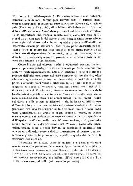 La pediatria periodico mensile indirizzato al progresso degli studi sulle malattie dei bambini