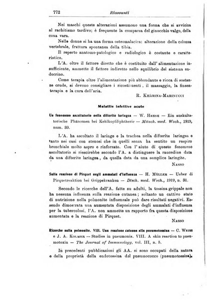 La pediatria periodico mensile indirizzato al progresso degli studi sulle malattie dei bambini