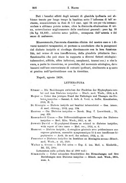 La pediatria periodico mensile indirizzato al progresso degli studi sulle malattie dei bambini