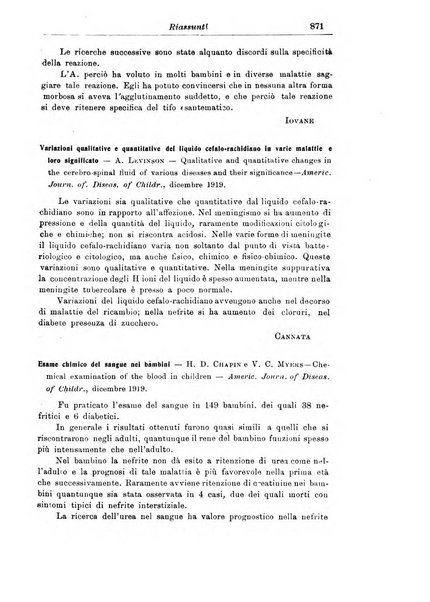 La pediatria periodico mensile indirizzato al progresso degli studi sulle malattie dei bambini