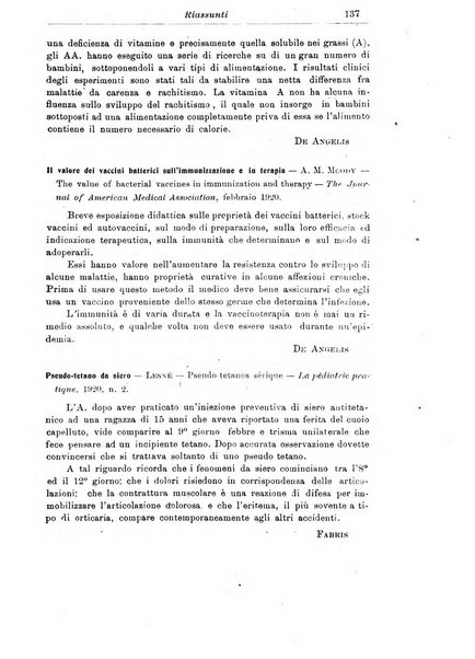 La pediatria periodico mensile indirizzato al progresso degli studi sulle malattie dei bambini