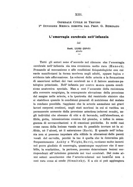 La pediatria periodico mensile indirizzato al progresso degli studi sulle malattie dei bambini