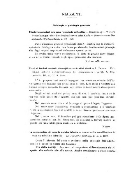 La pediatria periodico mensile indirizzato al progresso degli studi sulle malattie dei bambini