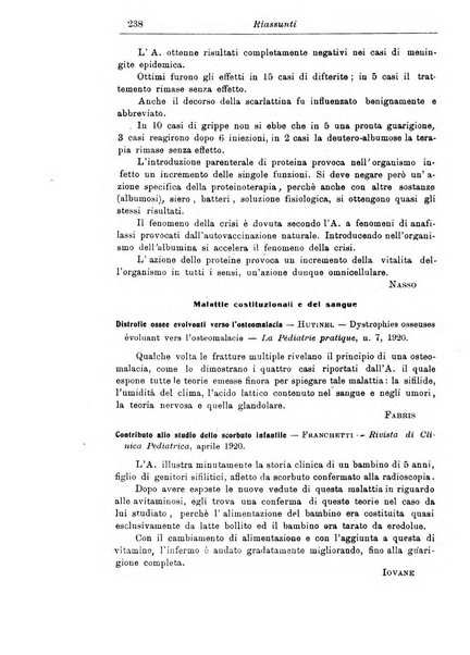 La pediatria periodico mensile indirizzato al progresso degli studi sulle malattie dei bambini