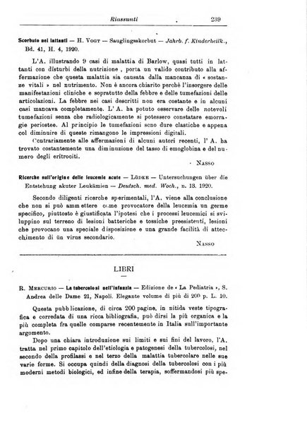 La pediatria periodico mensile indirizzato al progresso degli studi sulle malattie dei bambini