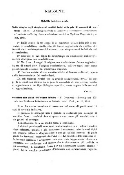 La pediatria periodico mensile indirizzato al progresso degli studi sulle malattie dei bambini