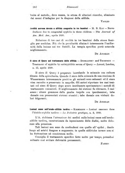 La pediatria periodico mensile indirizzato al progresso degli studi sulle malattie dei bambini