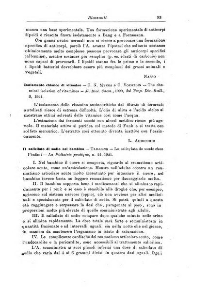 La pediatria periodico mensile indirizzato al progresso degli studi sulle malattie dei bambini