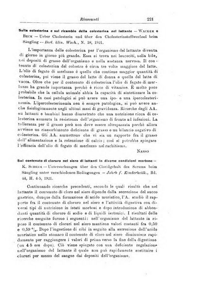 La pediatria periodico mensile indirizzato al progresso degli studi sulle malattie dei bambini