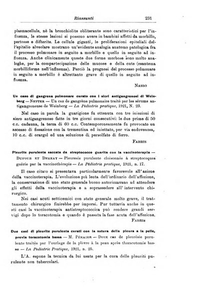 La pediatria periodico mensile indirizzato al progresso degli studi sulle malattie dei bambini