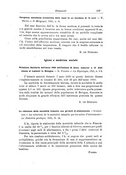 La pediatria periodico mensile indirizzato al progresso degli studi sulle malattie dei bambini