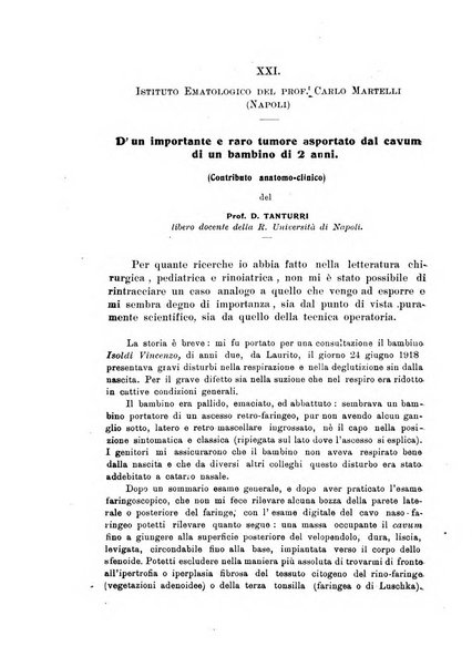 La pediatria periodico mensile indirizzato al progresso degli studi sulle malattie dei bambini