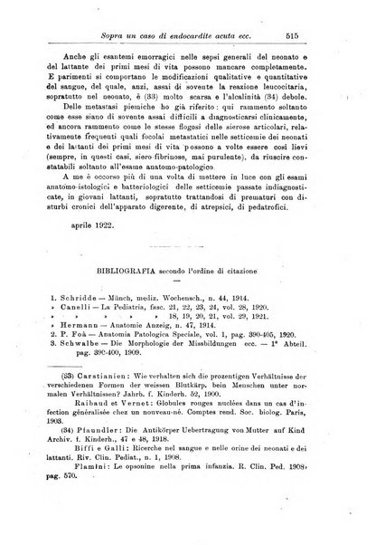 La pediatria periodico mensile indirizzato al progresso degli studi sulle malattie dei bambini