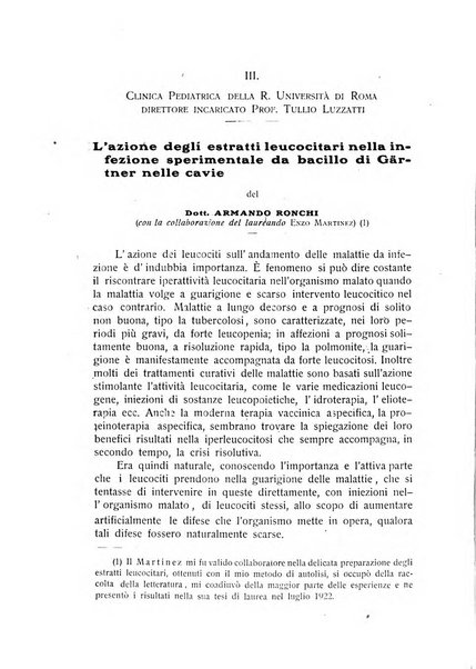 La pediatria periodico mensile indirizzato al progresso degli studi sulle malattie dei bambini