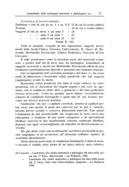 La pediatria periodico mensile indirizzato al progresso degli studi sulle malattie dei bambini