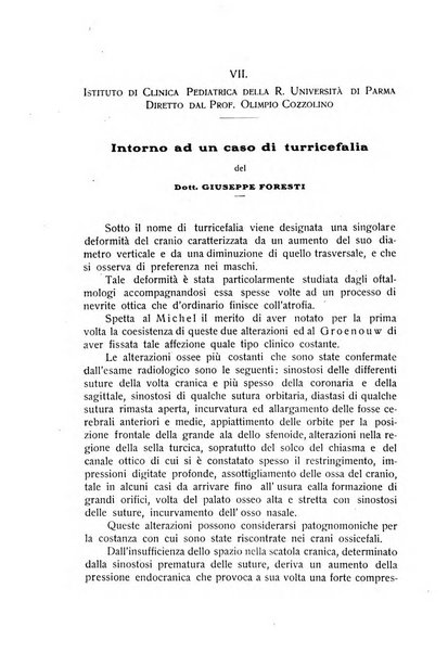 La pediatria periodico mensile indirizzato al progresso degli studi sulle malattie dei bambini