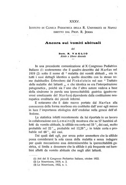 La pediatria periodico mensile indirizzato al progresso degli studi sulle malattie dei bambini