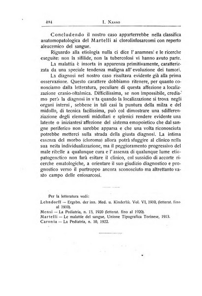 La pediatria periodico mensile indirizzato al progresso degli studi sulle malattie dei bambini