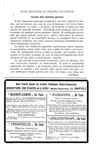 La pediatria periodico mensile indirizzato al progresso degli studi sulle malattie dei bambini