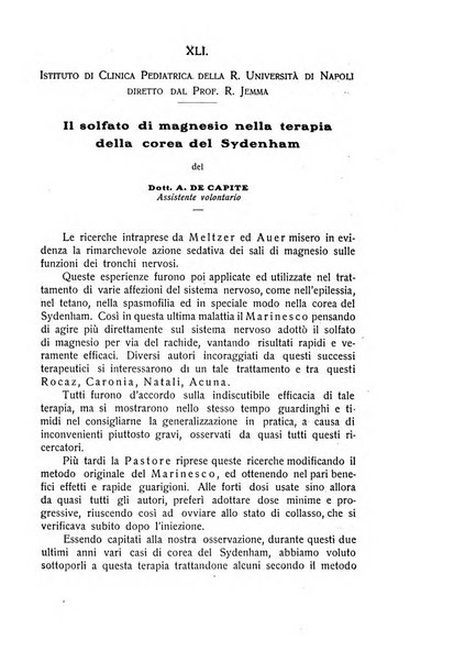 La pediatria periodico mensile indirizzato al progresso degli studi sulle malattie dei bambini