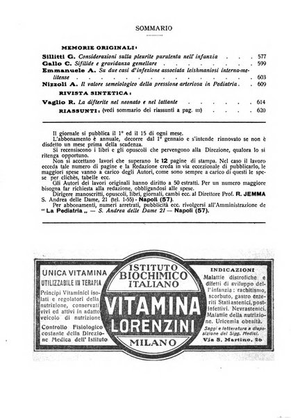 La pediatria periodico mensile indirizzato al progresso degli studi sulle malattie dei bambini