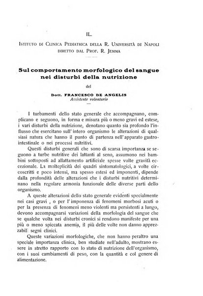 La pediatria periodico mensile indirizzato al progresso degli studi sulle malattie dei bambini