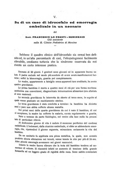 La pediatria periodico mensile indirizzato al progresso degli studi sulle malattie dei bambini