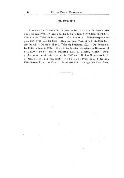 La pediatria periodico mensile indirizzato al progresso degli studi sulle malattie dei bambini