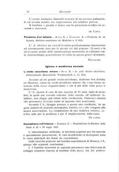 La pediatria periodico mensile indirizzato al progresso degli studi sulle malattie dei bambini