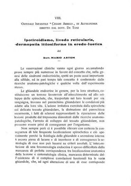 La pediatria periodico mensile indirizzato al progresso degli studi sulle malattie dei bambini