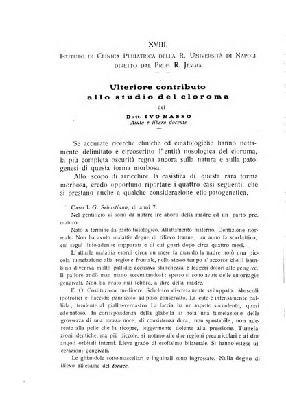 La pediatria periodico mensile indirizzato al progresso degli studi sulle malattie dei bambini