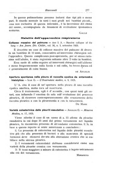 La pediatria periodico mensile indirizzato al progresso degli studi sulle malattie dei bambini