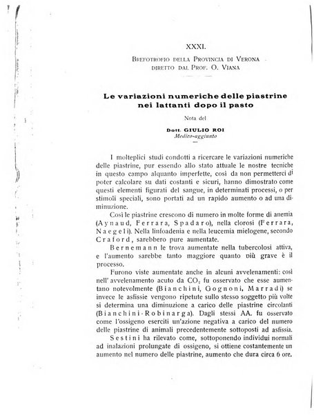 La pediatria periodico mensile indirizzato al progresso degli studi sulle malattie dei bambini