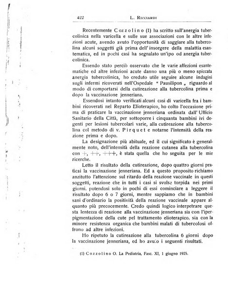 La pediatria periodico mensile indirizzato al progresso degli studi sulle malattie dei bambini