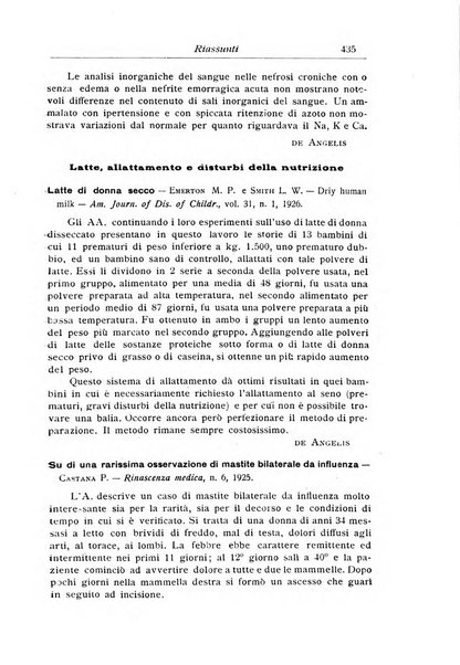 La pediatria periodico mensile indirizzato al progresso degli studi sulle malattie dei bambini