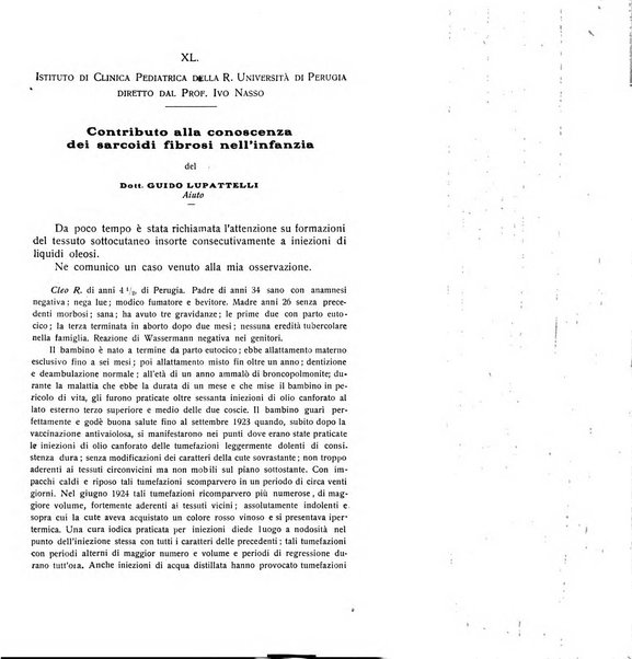 La pediatria periodico mensile indirizzato al progresso degli studi sulle malattie dei bambini