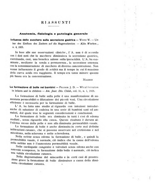 La pediatria periodico mensile indirizzato al progresso degli studi sulle malattie dei bambini