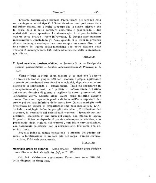 La pediatria periodico mensile indirizzato al progresso degli studi sulle malattie dei bambini