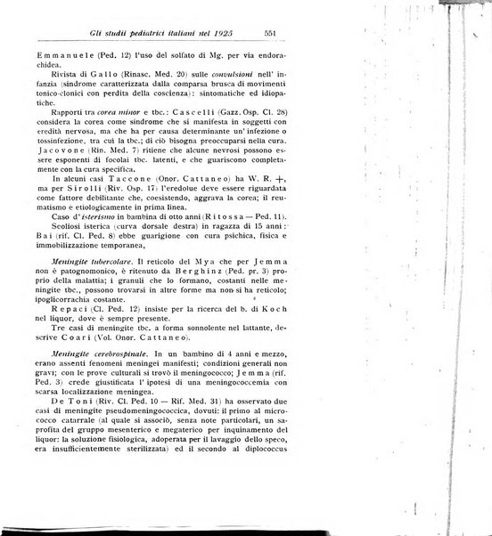 La pediatria periodico mensile indirizzato al progresso degli studi sulle malattie dei bambini
