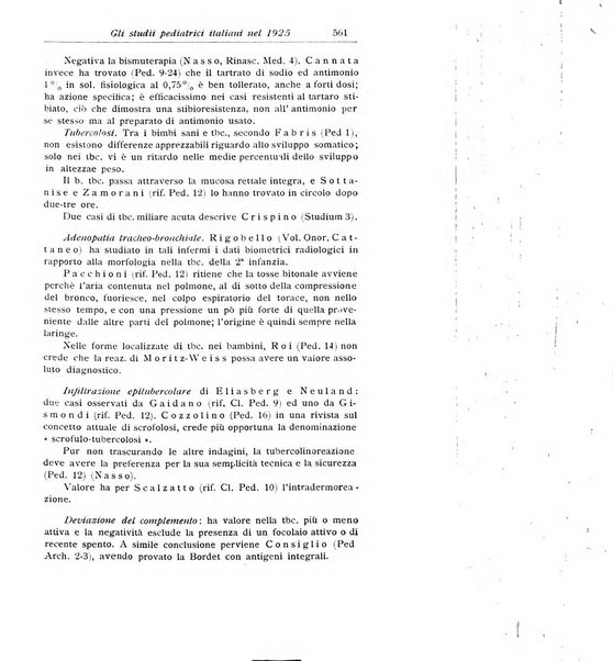 La pediatria periodico mensile indirizzato al progresso degli studi sulle malattie dei bambini