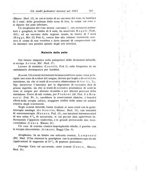 La pediatria periodico mensile indirizzato al progresso degli studi sulle malattie dei bambini